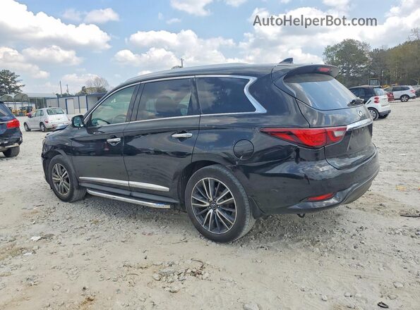 5N1DL0MN1LC504599 2020 INFINITI QX60 Black უკანა მარცხენა