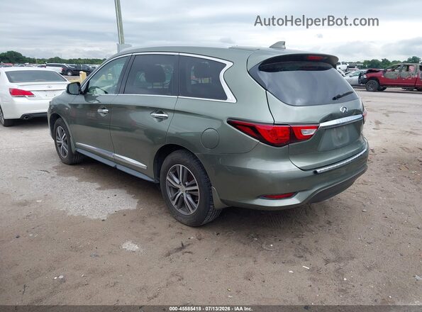 5N1DL0MN2HC502013 2017 INFINITI QX60 Зеленый Задняя левая четверть