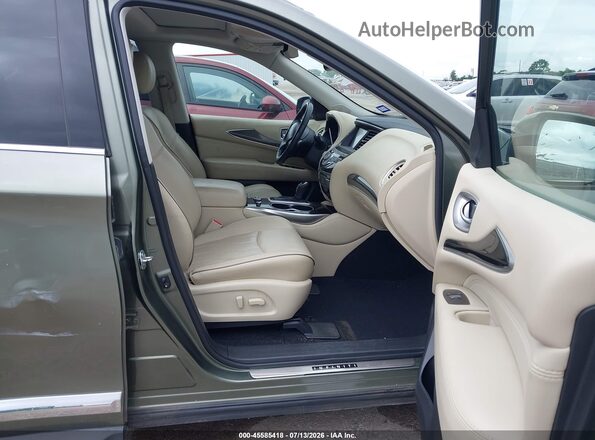 5N1DL0MN2HC502013 2017 INFINITI QX60 Зеленый Вид салона спереди