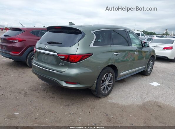 5N1DL0MN2HC502013 2017 INFINITI QX60 Зеленый Задняя правая четверть