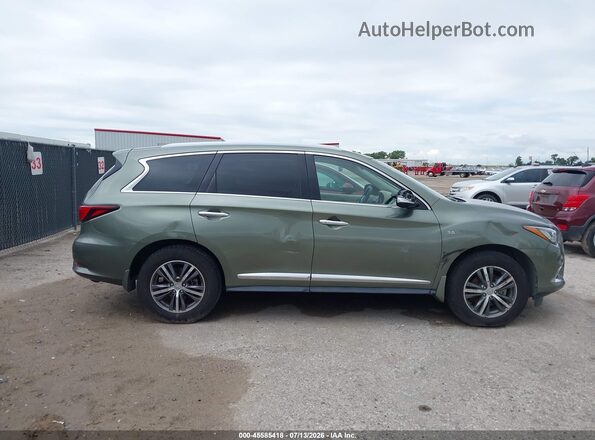 5N1DL0MN2HC502013 2017 INFINITI QX60 Зеленый Вид задней части салона