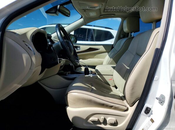 5N1DL0MN2HC514954 2017 INFINITI QX60 White წინა სალონის ხედი