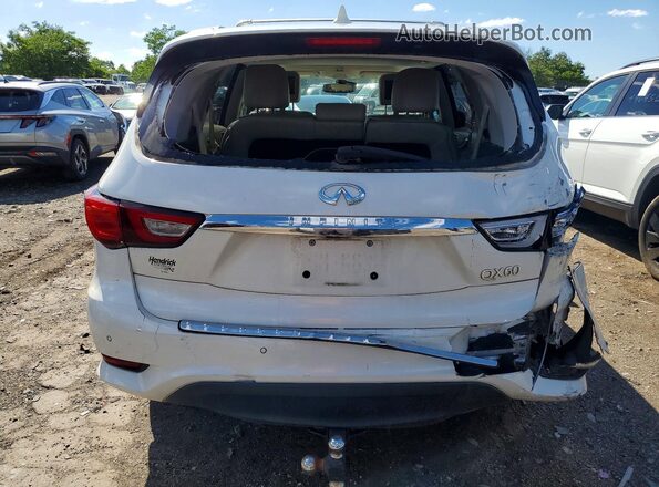 5N1DL0MN2HC514954 2017 INFINITI QX60 White უკანა ხედი