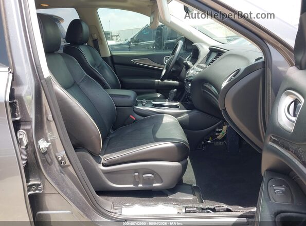 5N1DL0MN2HC556444 2017 INFINITI QX60 Gray Widok wnętrza z przodu