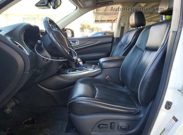 5N1DL0MN2KC506375 2019 INFINITI QX60 White Widok wnętrza z przodu