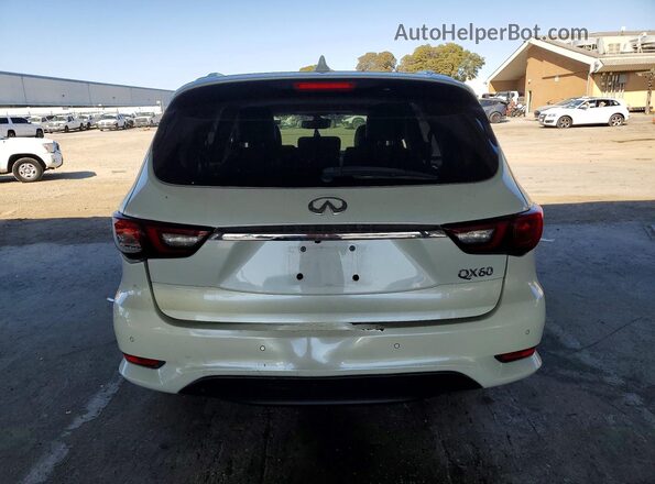 5N1DL0MN2KC506375 2019 INFINITI QX60 White Widok z tyłu