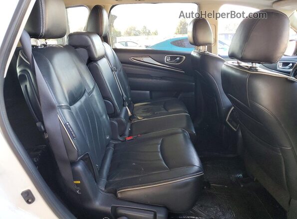 5N1DL0MN2KC506375 2019 INFINITI QX60 White Widok tylnych siedzeń
