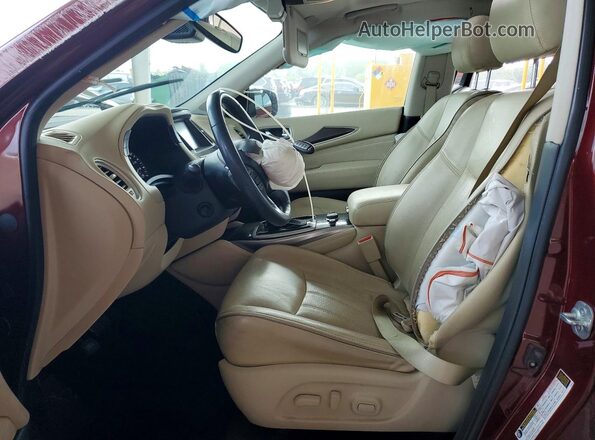 5N1DL0MN2KC508756 2019 INFINITI QX60 Burgundy Սալոնի դիմացի տեսք