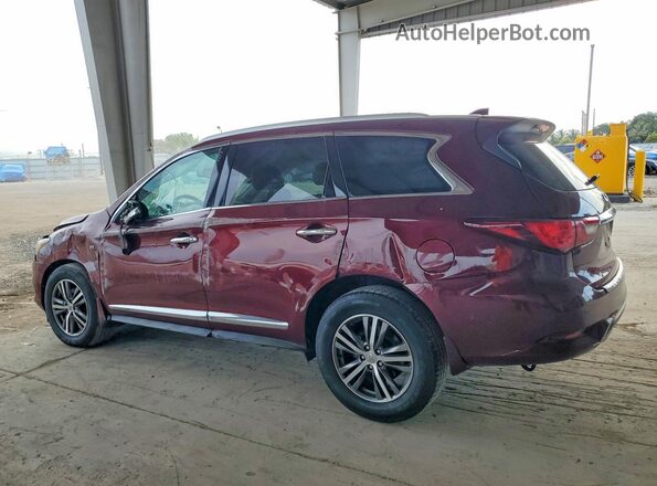 5N1DL0MN2KC508756 2019 INFINITI QX60 Burgundy Հետևի ձախ