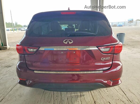 5N1DL0MN2KC508756 2019 INFINITI QX60 Burgundy Հետևի տեսք