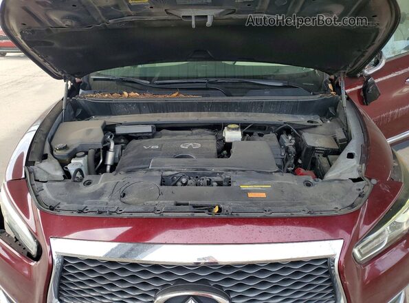 5N1DL0MN2KC508756 2019 INFINITI QX60 Burgundy Սալոնի հետևի տեսք