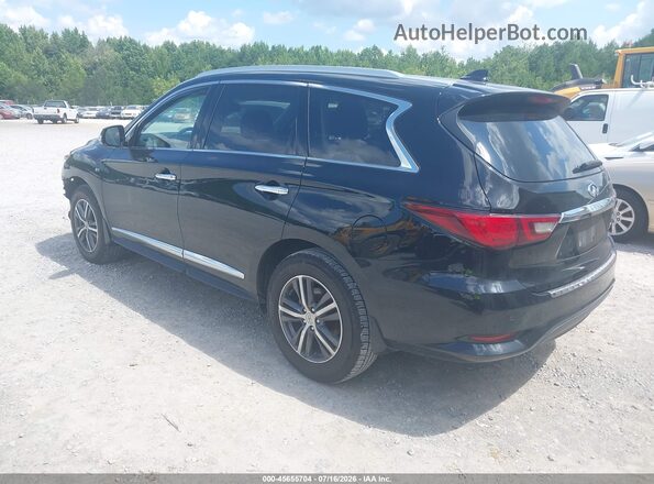 5N1DL0MN2KC560341 2019 INFINITI QX60 Black Rear left