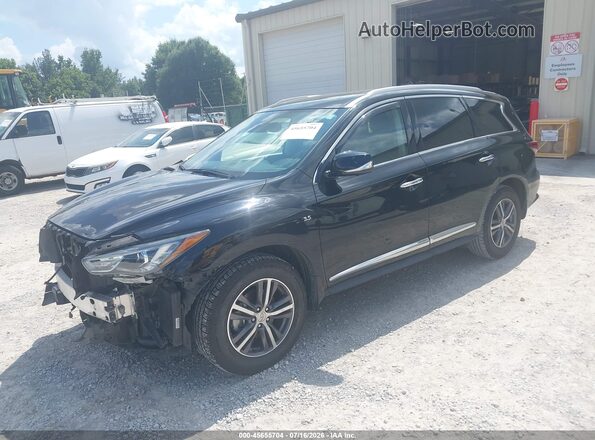 5N1DL0MN2KC560341 2019 INFINITI QX60 Black Front left