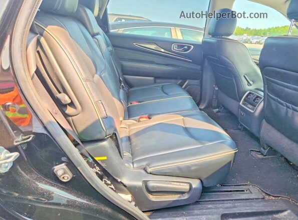 5N1DL0MN2LC520827 2020 INFINITI QX60 Black Widok wnętrza z tyłu