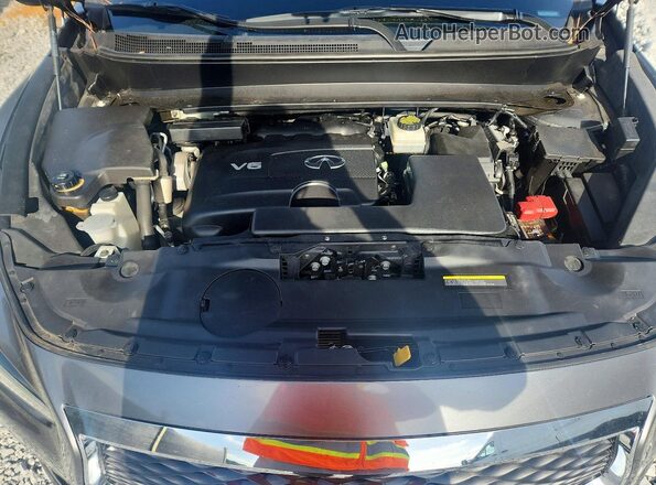 5N1DL0MN3HC540270 2017 INFINITI QX60 Silver უკანა სალონის ხედი