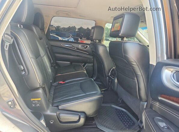 5N1DL0MN3HC540270 2017 INFINITI QX60 Silver უკანა სავარძლების ხედი