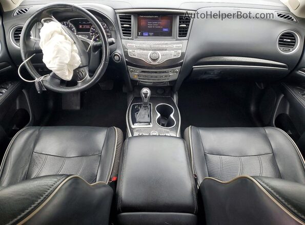 5N1DL0MN3HC541662 2017 INFINITI QX60 Blue Dashboard view