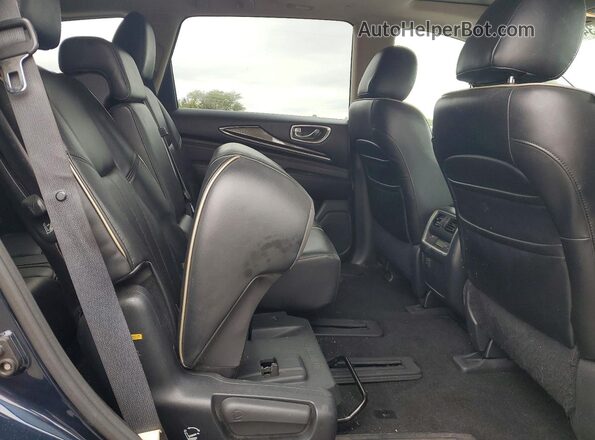 5N1DL0MN3HC541662 2017 INFINITI QX60 Blue Rear interior view