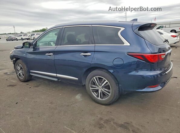 5N1DL0MN3HC541662 2017 INFINITI QX60 Blue Rear left