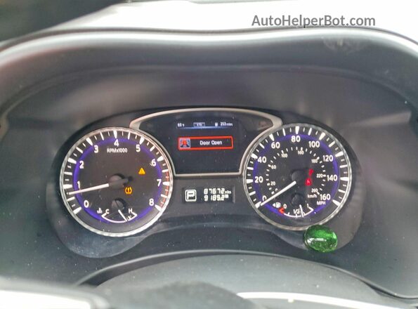 5N1DL0MN3HC541662 2017 INFINITI QX60 Blue Instrument cluster view