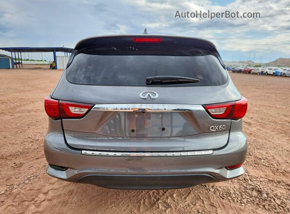 5N1DL0MN3HC543685 2017 INFINITI QX60 Gray Հետևի տեսք