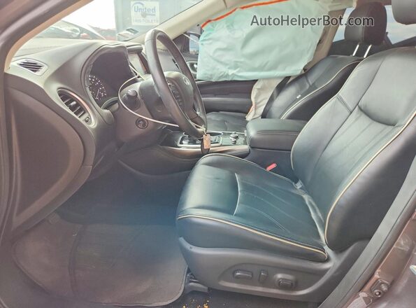 5N1DL0MN3HC543685 2017 INFINITI QX60 Gray Սալոնի դիմացի տեսք