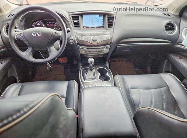 5N1DL0MN3HC543685 2017 INFINITI QX60 Gray Առջևի վահանակի տեսք