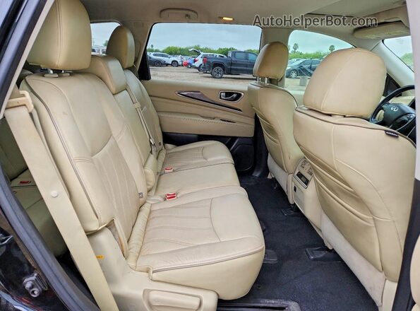 5N1DL0MN3HC545601 2017 INFINITI QX60 Black Вид задньої частини салону