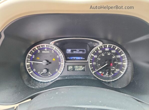 5N1DL0MN3HC545601 2017 INFINITI QX60 Black Вид щитка приладів