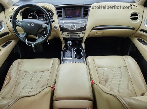 5N1DL0MN3HC545601 2017 INFINITI QX60 Black Вид панелі приладів