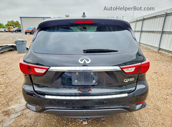 5N1DL0MN3HC545601 2017 INFINITI QX60 Black Вид ззаду