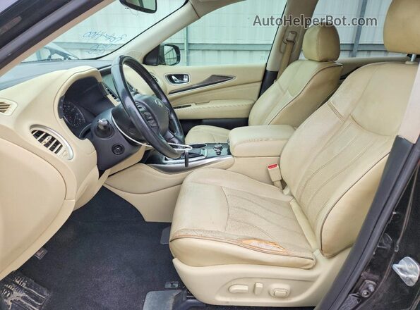 5N1DL0MN3HC545601 2017 INFINITI QX60 Black Вид салону спереду