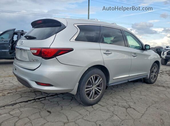 5N1DL0MN3HC558431 2017 INFINITI QX60 Silver Հետևի աջ