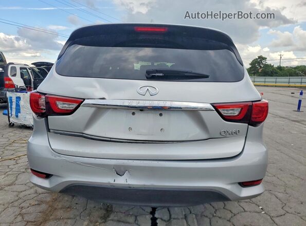 5N1DL0MN3HC558431 2017 INFINITI QX60 Silver Հետևի տեսք