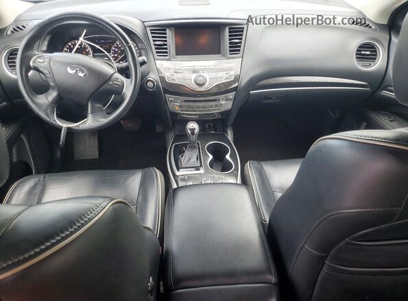 5N1DL0MN3HC558431 2017 INFINITI QX60 Silver Առջևի վահանակի տեսք