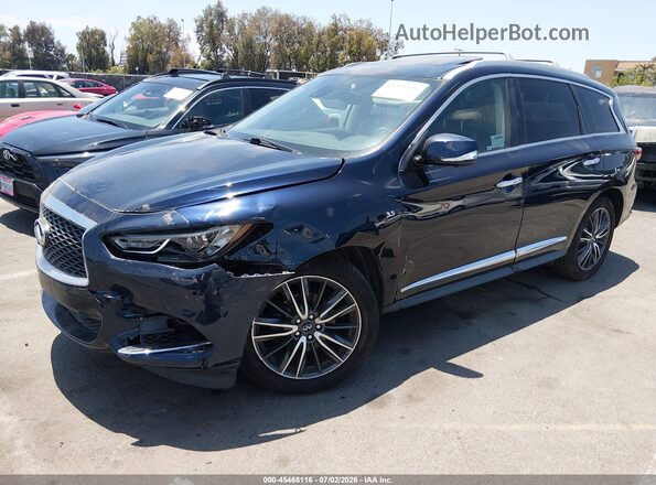 5N1DL0MN3KC524061 2019 INFINITI QX60 Blue Front left