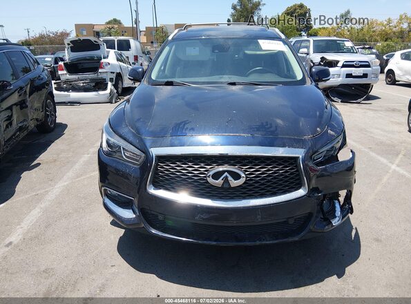 5N1DL0MN3KC524061 2019 INFINITI QX60 Blue Dashboard view