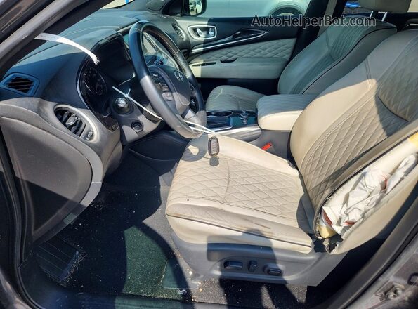 5N1DL0MN3KC531768 2019 INFINITI QX60 Gray Widok wnętrza z przodu