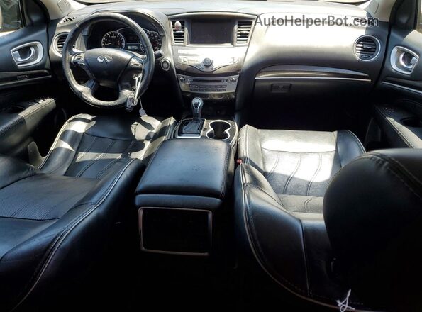 5N1DL0MN4HC512459 2017 INFINITI QX60 Black Widok deski rozdzielczej