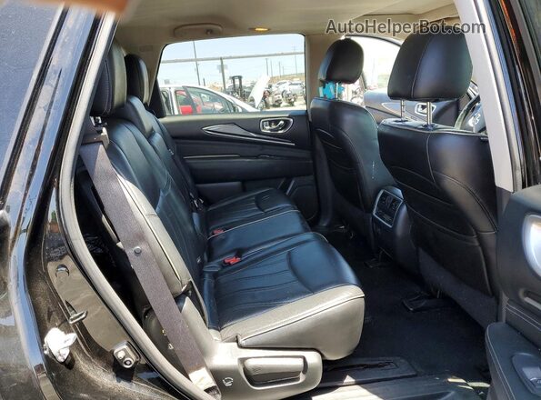 5N1DL0MN4HC512459 2017 INFINITI QX60 Black Widok wnętrza z tyłu