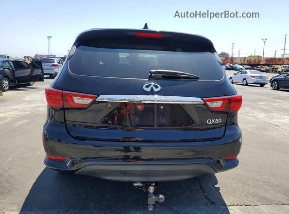 5N1DL0MN4HC512459 2017 INFINITI QX60 Black Widok z tyłu