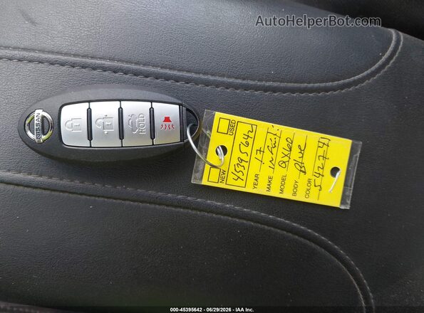 5N1DL0MN4HC542741 2017 INFINITI QX60 Dark Blue Dashboard view