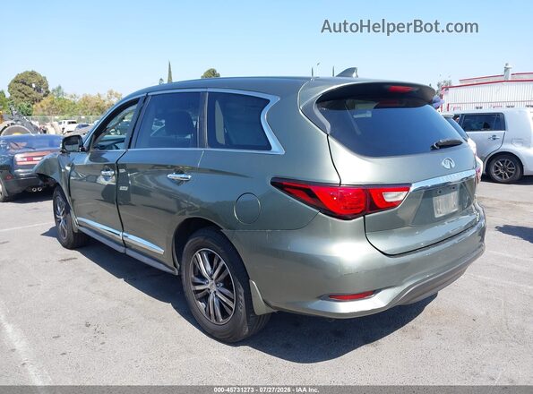 5N1DL0MN4HC554677 2017 INFINITI QX60 Зеленый Задняя левая четверть