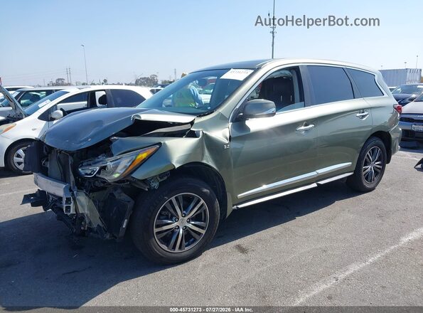 5N1DL0MN4HC554677 2017 INFINITI QX60 Зеленый Передняя левая четверть