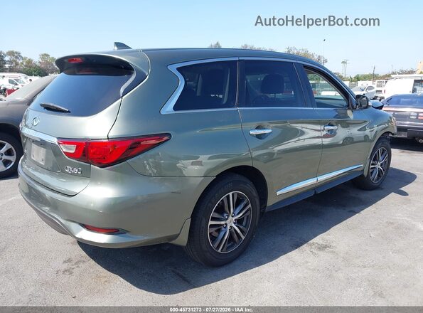 5N1DL0MN4HC554677 2017 INFINITI QX60 Зеленый Задняя правая четверть