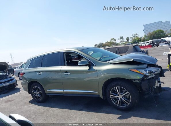 5N1DL0MN4HC554677 2017 INFINITI QX60 Зеленый Вид задней части салона