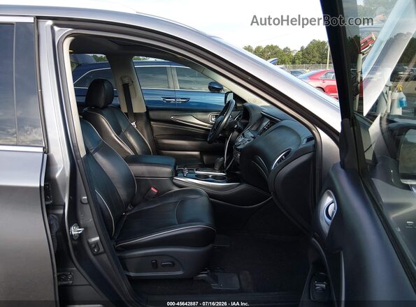 5N1DL0MN4HC557076 2017 INFINITI QX60 Серый Вид салона спереди