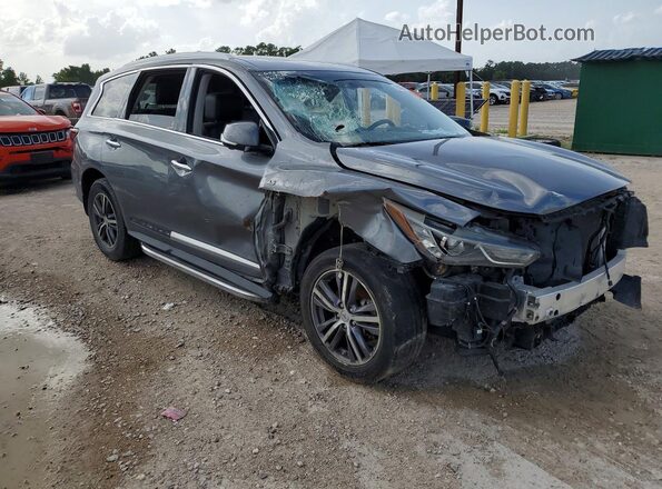 5N1DL0MN4HC561290 2017 INFINITI QX60 Gray Առջևի աջ