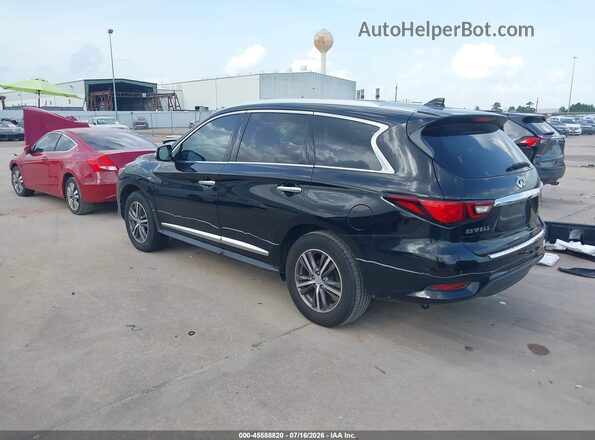 5N1DL0MN4JC530787 2018 INFINITI QX60 Black Հետևի ձախ