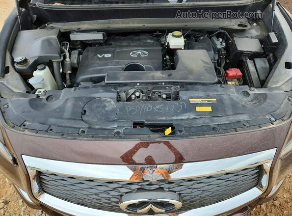 5N1DL0MN4KC500383 2019 INFINITI QX60 Brown Widok komory silnika